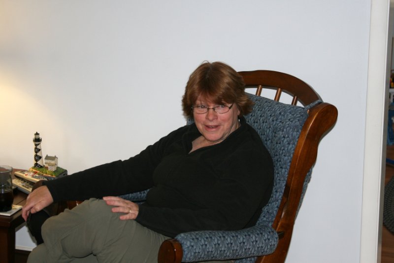 Carol watches the hunt